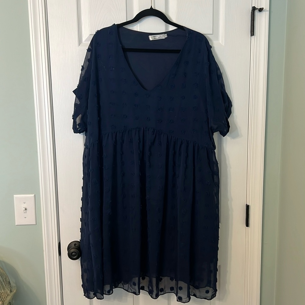Navy blue party dress